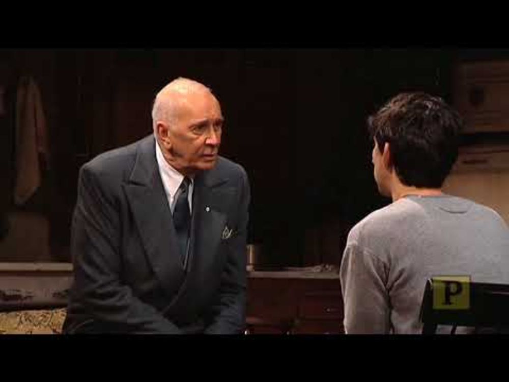 Adam acting in Broadway's Man and Boy