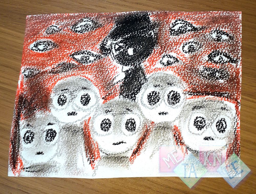 Black commanding an army of evil blank Sprunkis or something like that