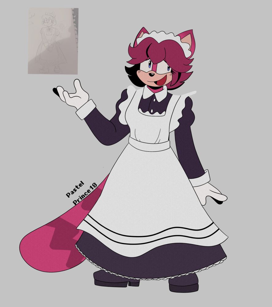 Top corner shows the old verison I made when the game came out, when replaying it I had the urge to remake it and mimic the art style <3 