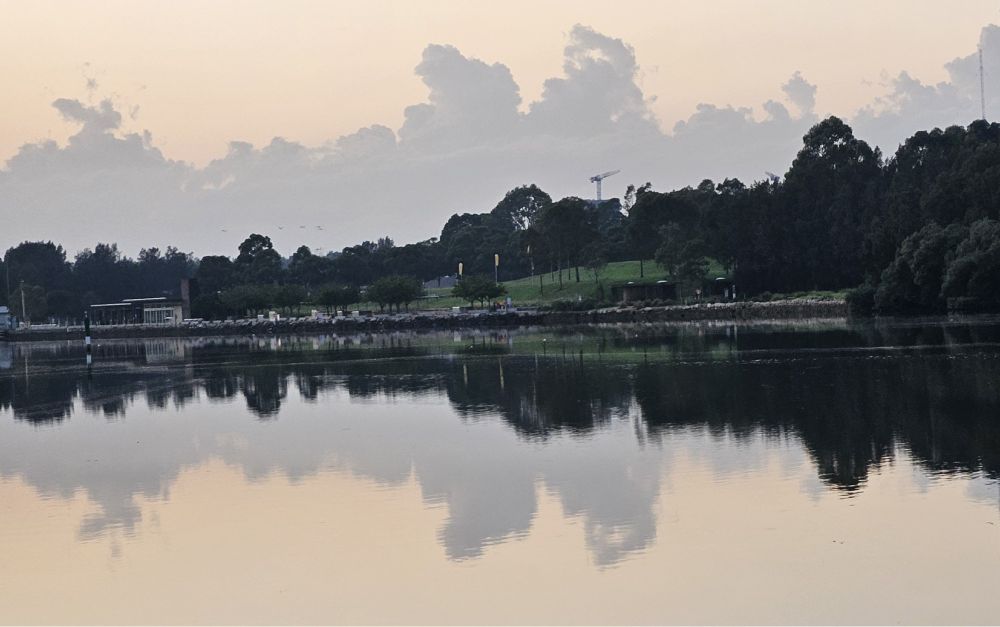 Looking across the river not far from home