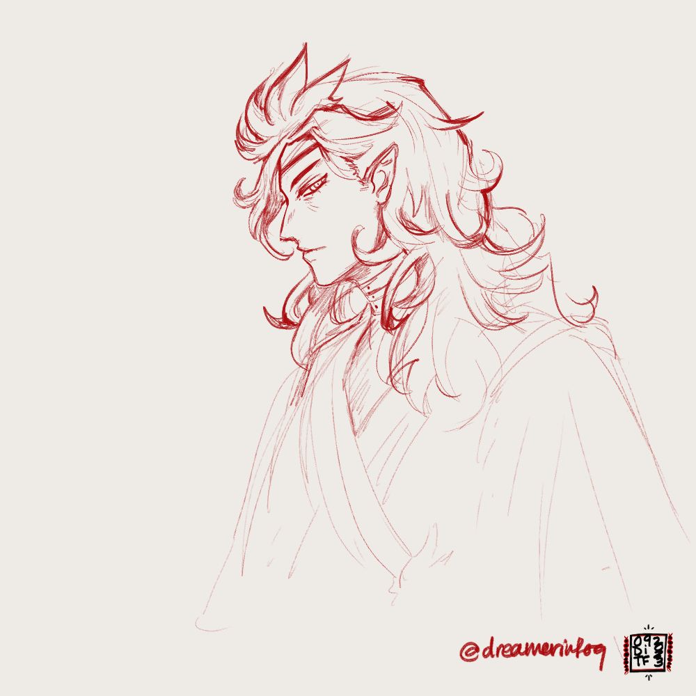 An art study of Lord Ruthven from Vanitas No Carte /  The Case Study of Vanitas.