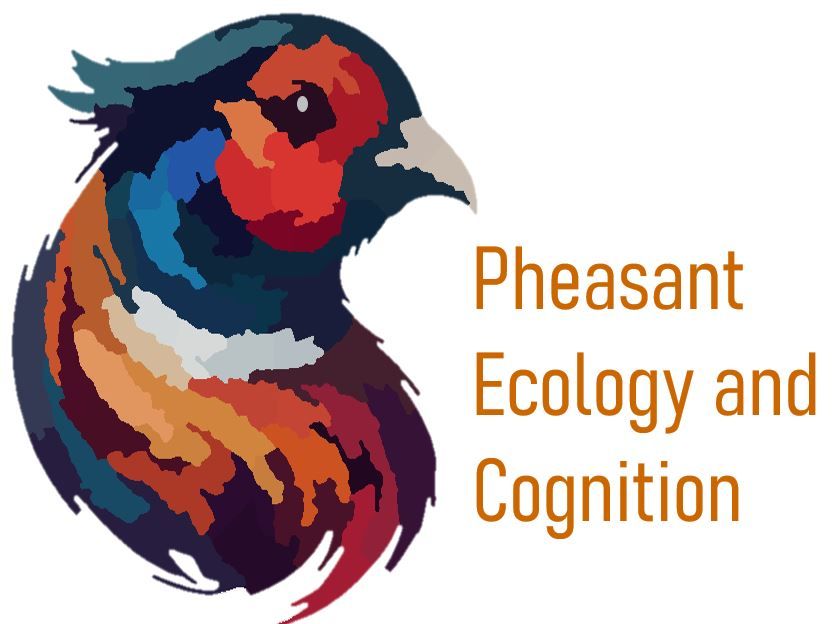 Joah's logo, a drawing of a pheasant head and "Pheasant Ecology and Cognition"