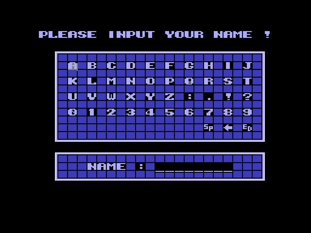 name entry screen for Kid Icarus. The letters “N,” “Y,” and “X” are next to each other