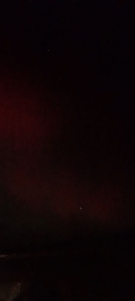 Auroa borealis over the farm