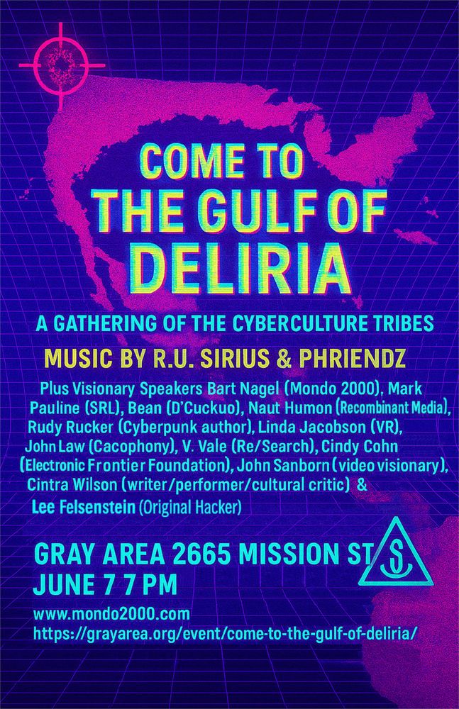Poster for the "Come to the Gulf of Deliria" event!