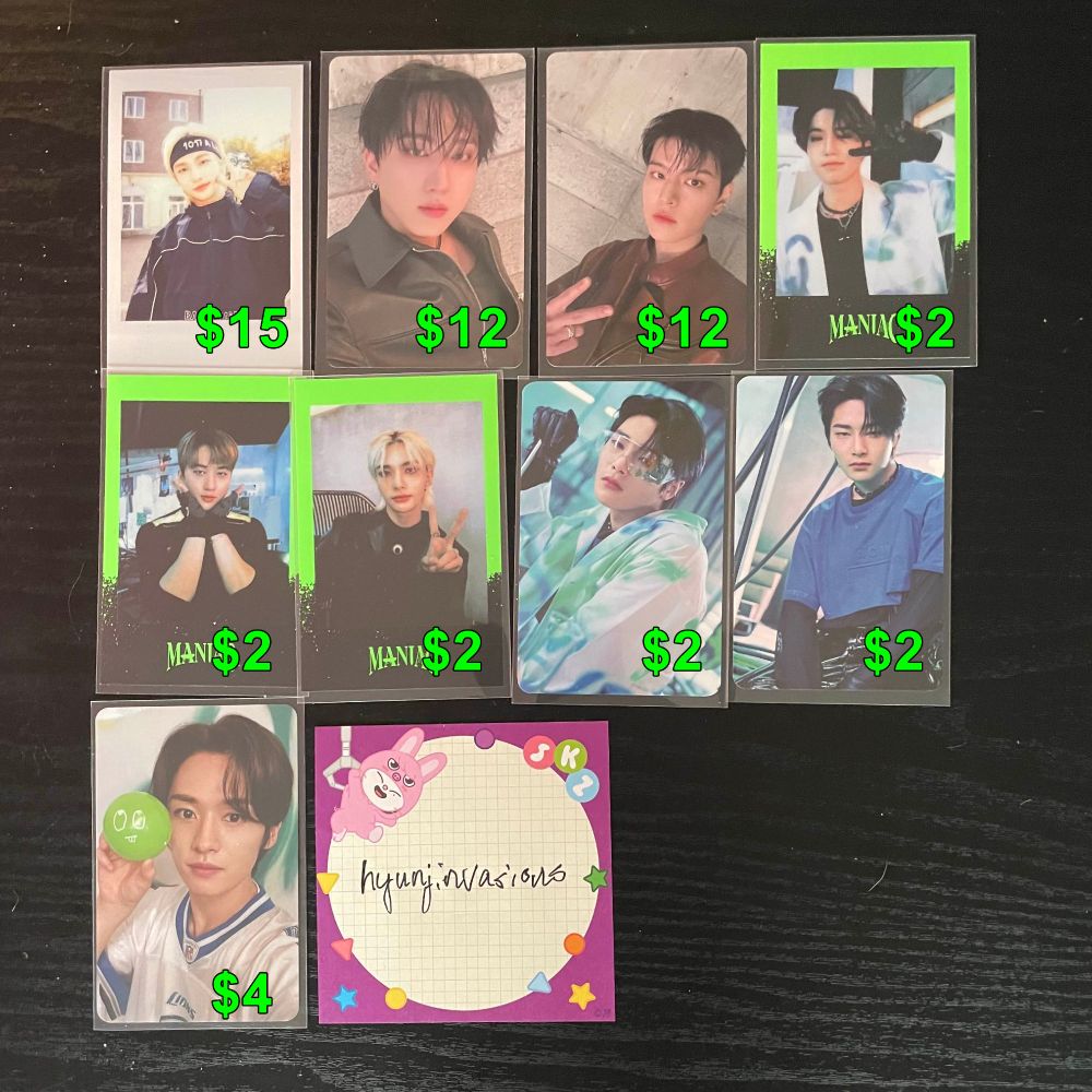 skz random cards i'm selling