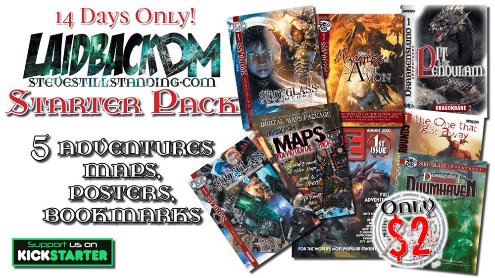 STARTER PACK: 5 x 5e Adventures & More for $2!