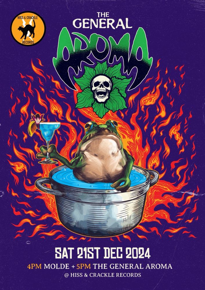 Looking for last minute present ideas….come see us at Hiss and Crackle on Saturday at 5pm (bands from 4pm) and buy someone the ultimate present, a record. 