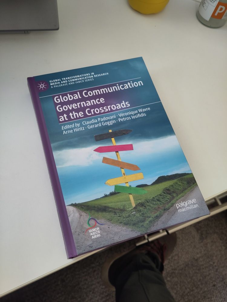 Picture of book titled "Global Communication Governance at the Crossroads"