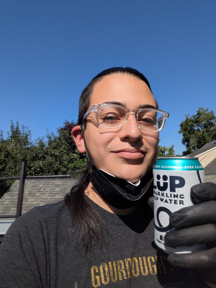 Picture of me drinking hop water, what else?