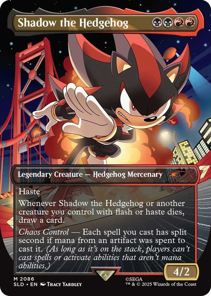 Shadow the hedgehog magic card