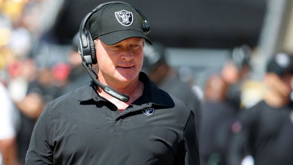 Raiders coach Jon Gruden used a racist comment in referring to NFL Players Association executive director DeMaurice Smith in an email 10 years ago, the Wall Street Journal reported Friday.
