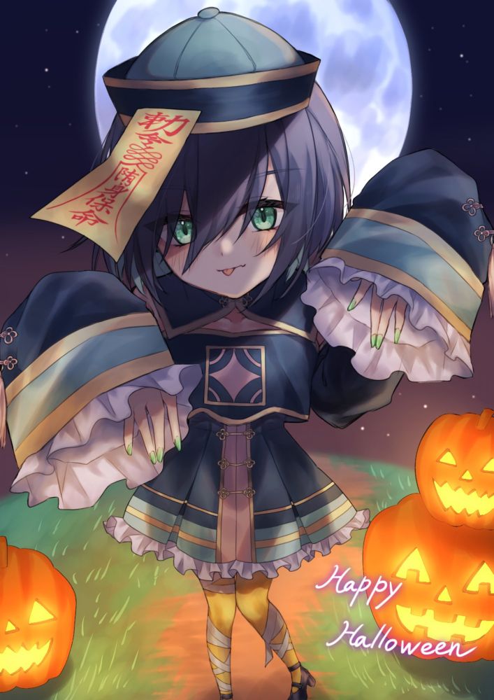 代理ちゃんのキョンシー仮装〜🧪