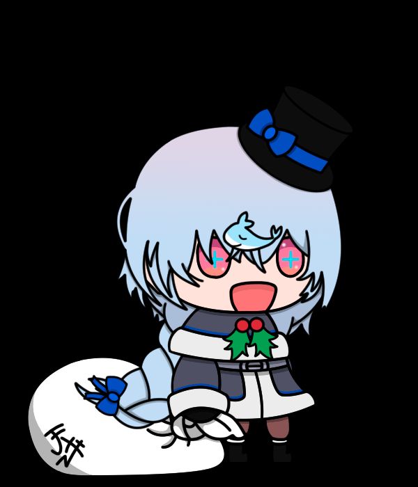HaiQing, in full Padoru fashion, with her original hat.

- The Padoru comes from a game called Fate/Extra, in which Nero Claudius sings a version of "Jingle Bells" during a short sequence. -
