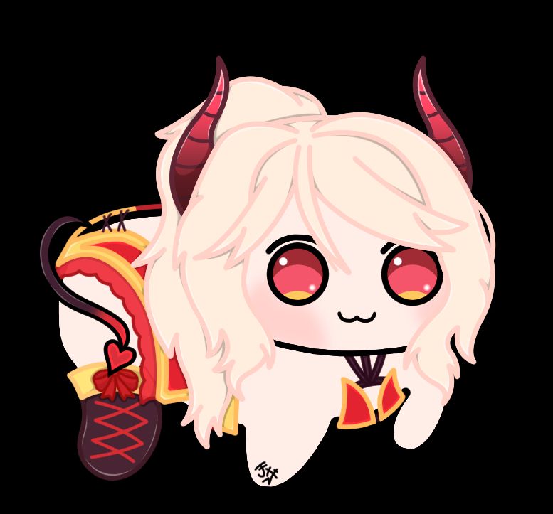Pyrrhixz, in Full fashion.

The Doro is customized based on his most known OC / Vtuber / PNGTuber model, being represented as a Succubus, therefore, i had to make use of some extra brain capacity to fit all details nicely.

Doro (Dororong) is a meme from Goddess of Victory: NIKKE, based on the character Dorothy.