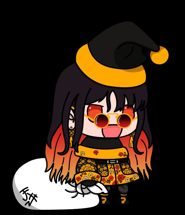 Moran, in padoru fashion, with her glasses.