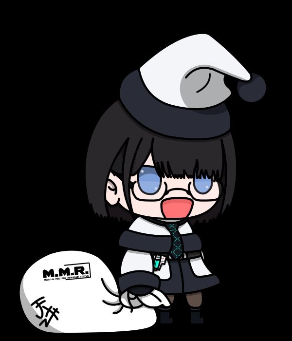 Mana, in full Padoru fashion.