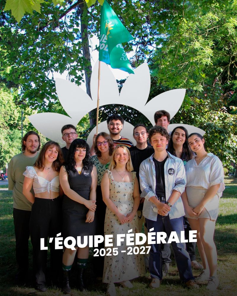 La nouvelle équipe fédérale des jeunes écolos pour 2025-2027