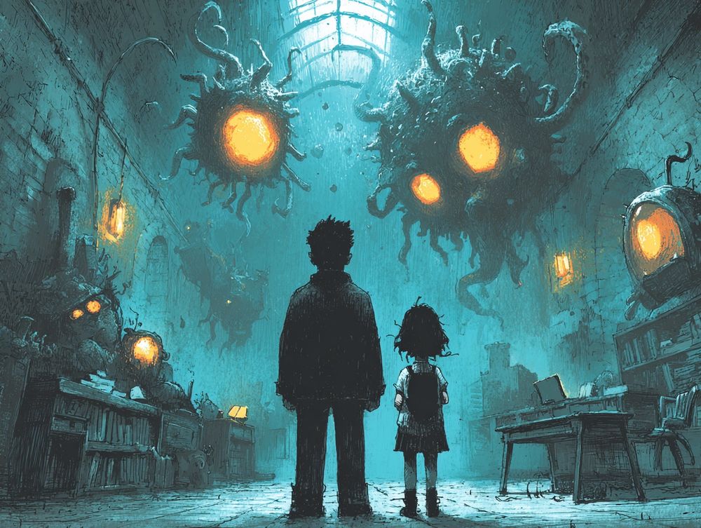 Gothic styled children’s play room, filled with shadowed, fleshy, tentacled eldritch horrors and and broken porcelaine dolls --chaos 30 --ar 4:3 --sref 1537818291 623992263 --stylize 450