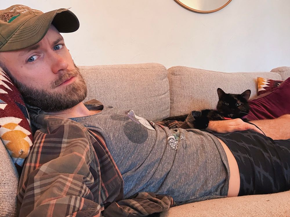 me melting into the couch with gayle 