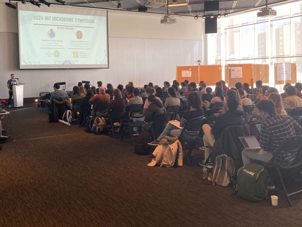 Audience at the MIT Microbiome Symposium