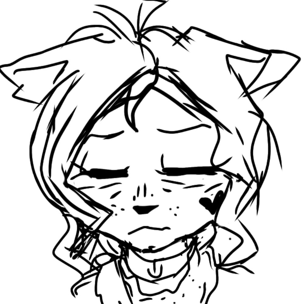 That's my fursona (or me) sad bc my mind is tired, yeye