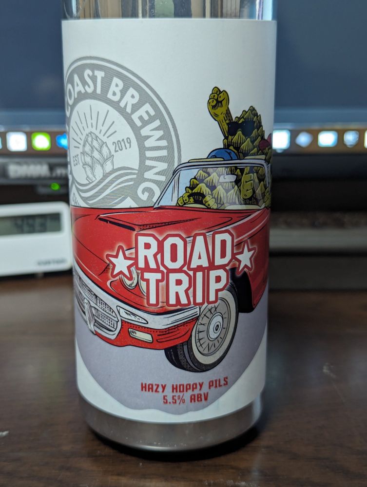 Road Trip, Hazy Hoppy Pils, 5.5% ABV