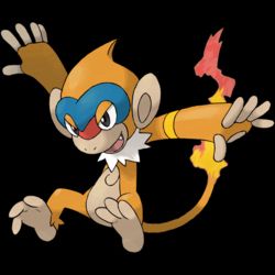 An official illustration of Monferno.