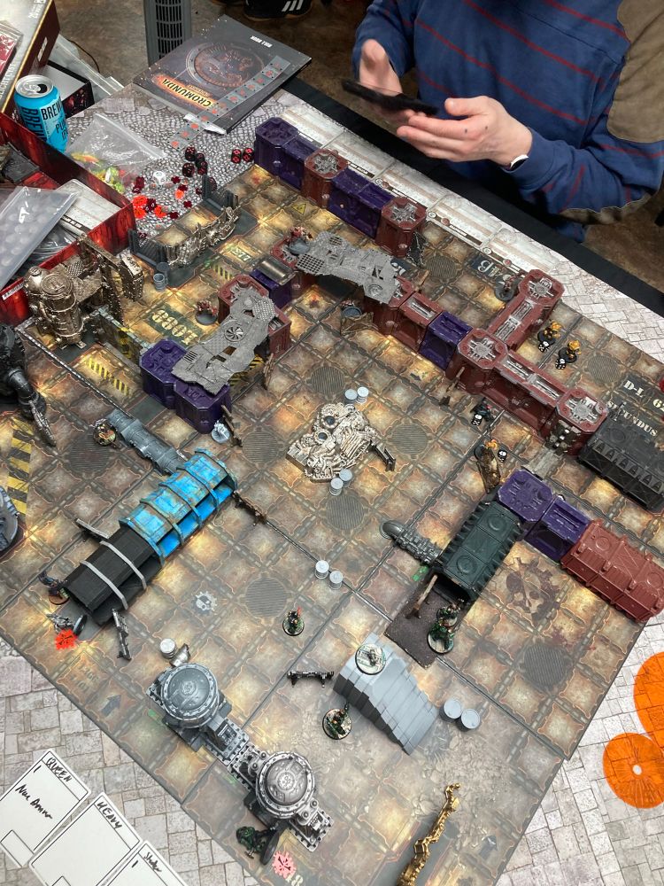 Necromunda models and terrain