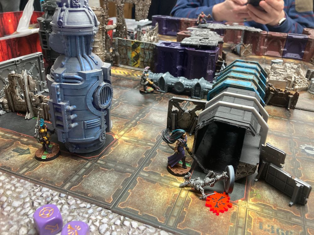 Necromunda models and terrain