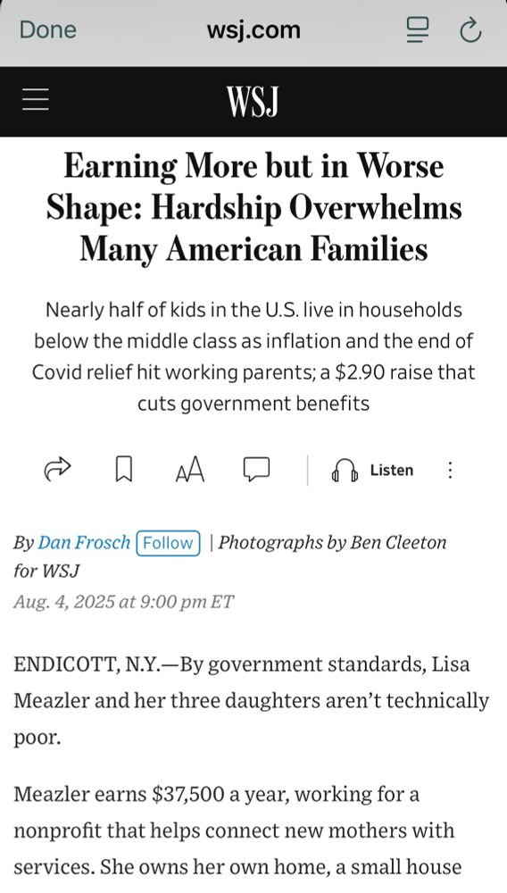 Nearly 1/2 the kids in the US are not even middle class according to the WSJ.