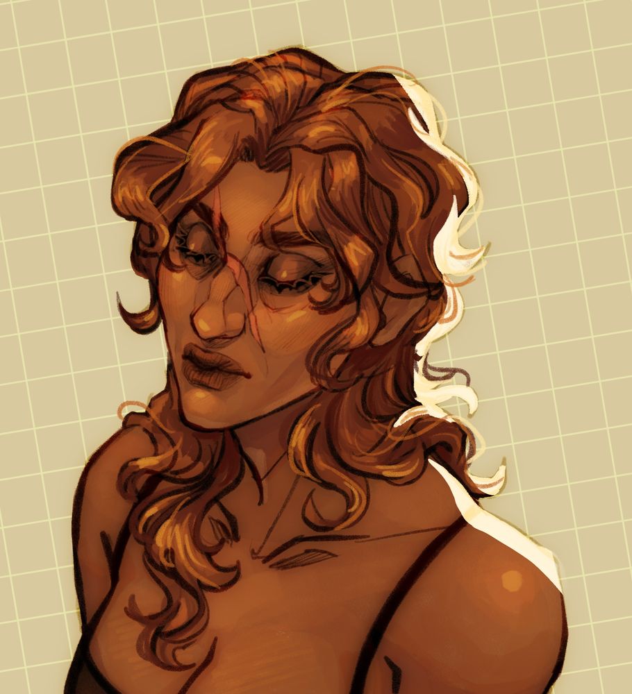 simple portrait of my oc hadriel