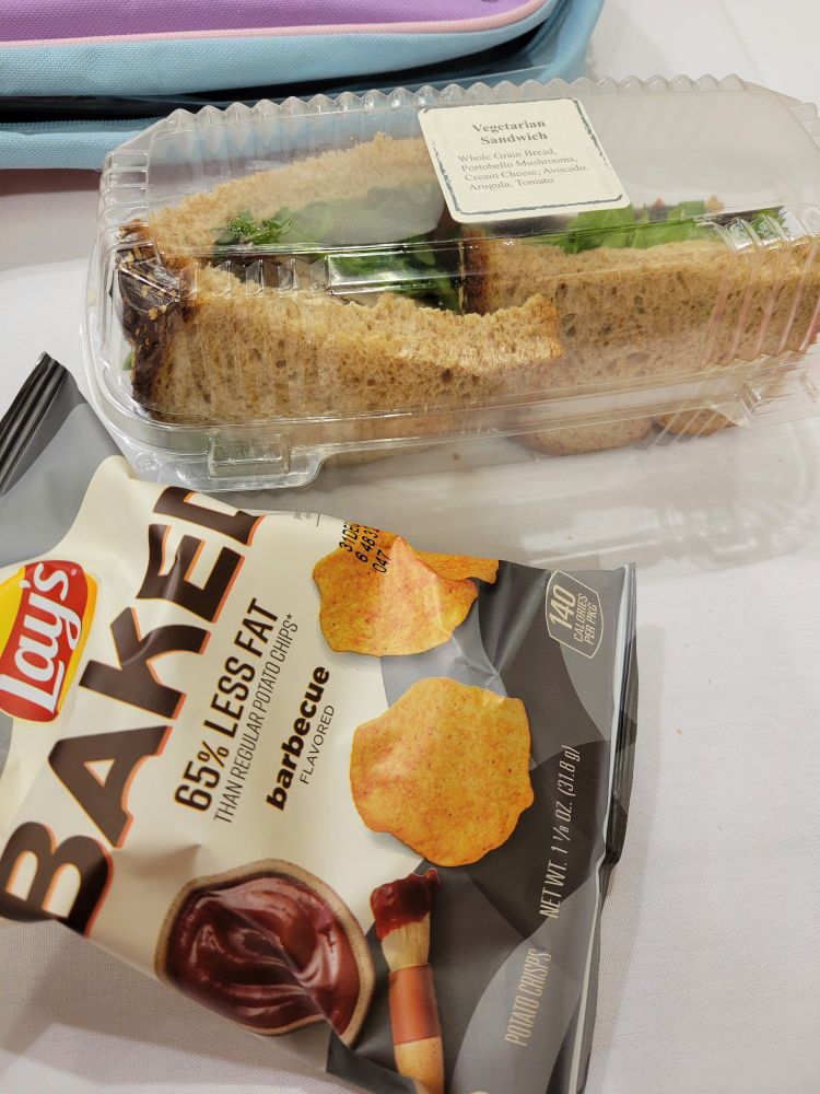 Picture of a sandwich and chips