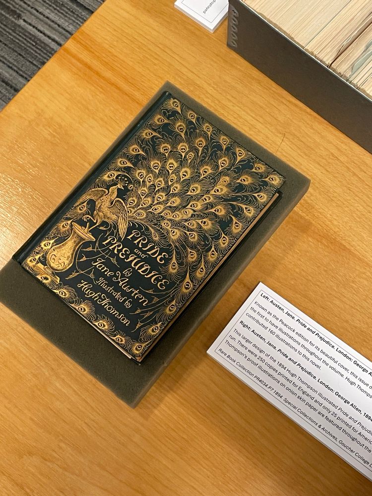 First edition of the illustrated Pride and Prejudice, aka the Peacock Edition. 
