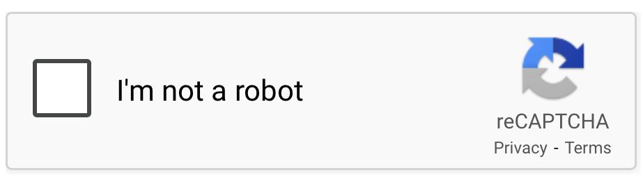 “I'm not a robot” reCAPTCHA screen unchecked