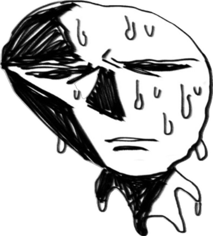 sweaty man doodle. 