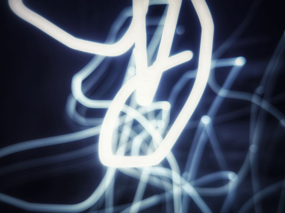 Photo prise avec un long temps de pose
Lumière dans la nuit