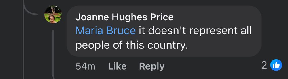 Ironic statement by white woman that wants inclusion. 