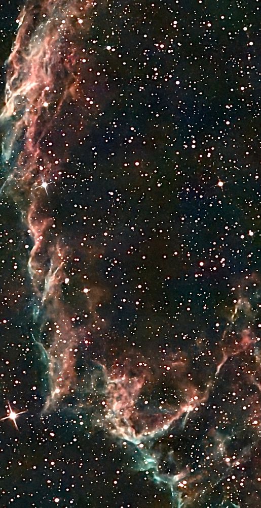 The Eastern Veil Nebula NGC 6992 - a supernova remnant in the constellation Cygnus.
