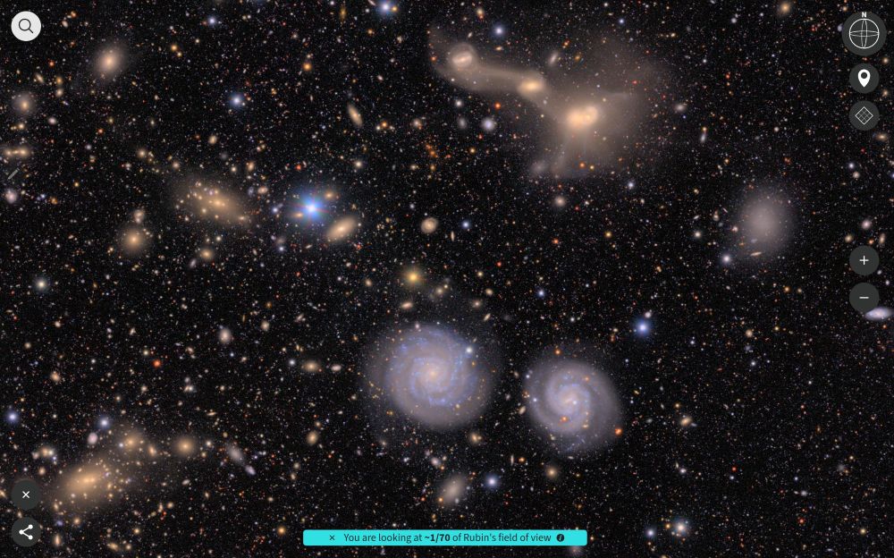 Another amazing image of part of the Virgo Constellation from the new Rubin telescope.