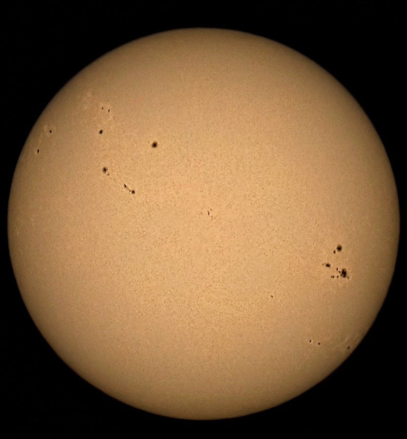Prominent sunspots captured today 08.08.25