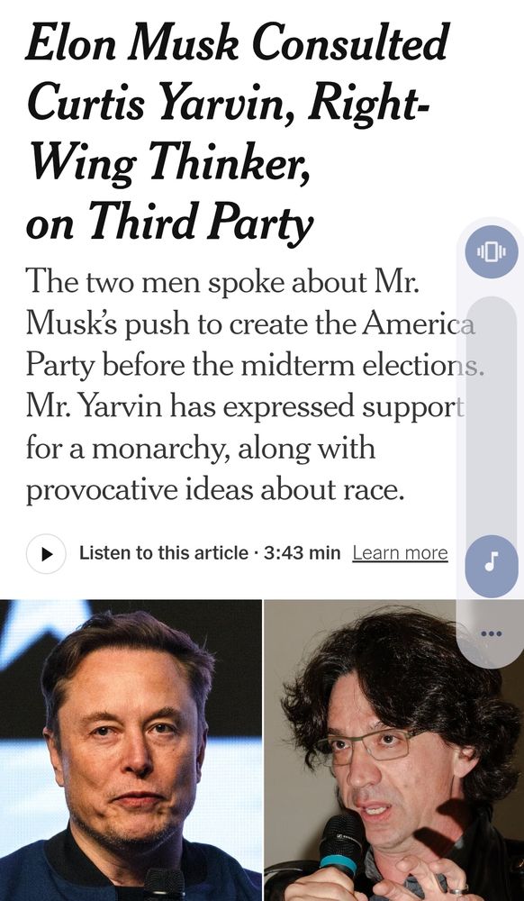 Screen cap of NYT story with headline 