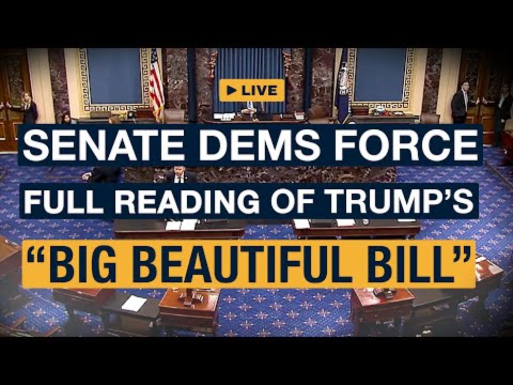 Senate Dems Force EVERY WORD in Trump’s Big Beautiful Bill to be Read on the Floor Before Vote