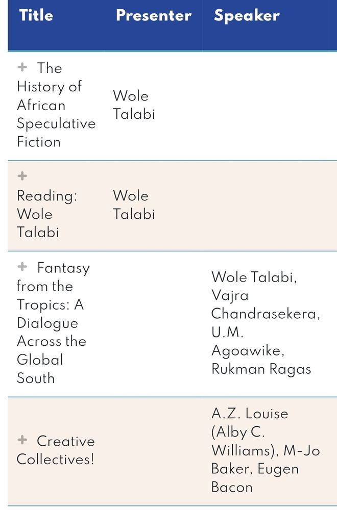 Screenshot of Wole Talabi's schedule for flights of foundry