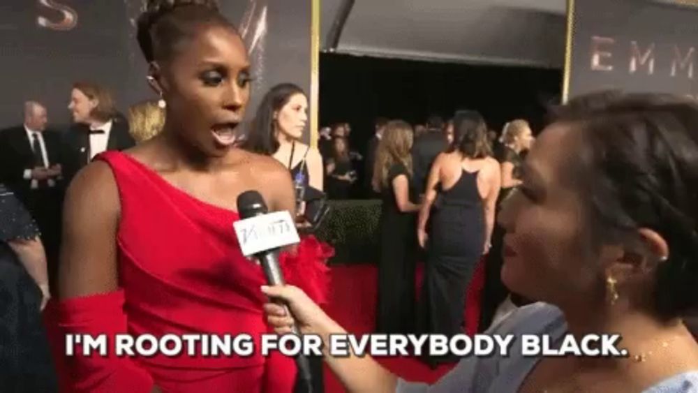 Issa Rae Rooting For Everyone Black GIF