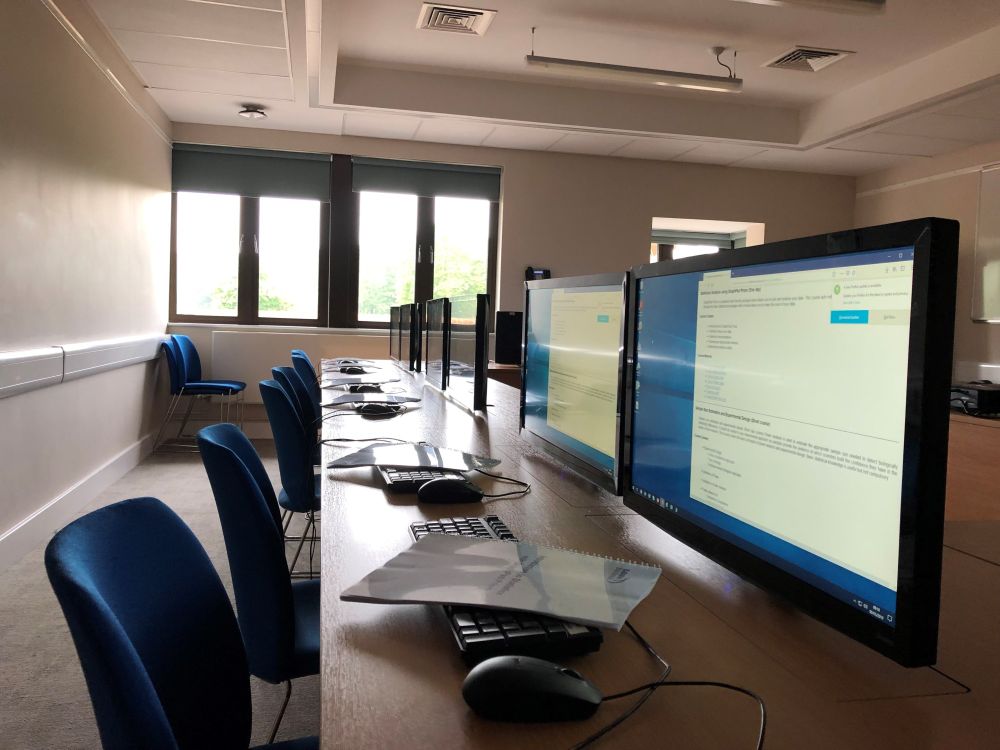 training room computers