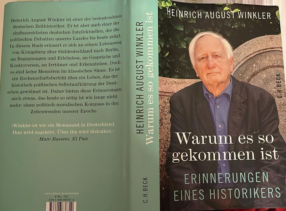 Buchcover von Winklers Erinnerungen