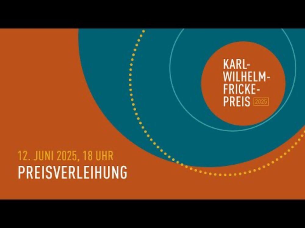 Verleihung des Karl-Wilhelm-Fricke-Preises 2025