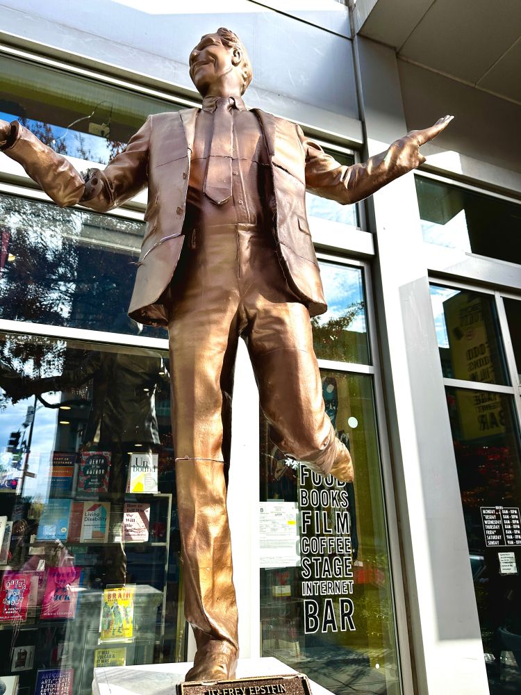 The Epstein side of the Trump and Epstein statue