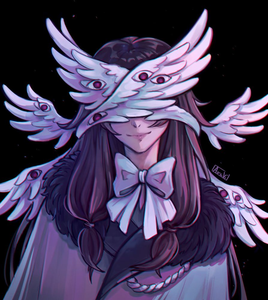 Fanart of columbina from genshin impact ina  more painterly style